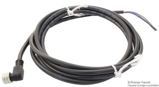 MOLEX 120027-0090 传感器电缆, BRAD Nano-Change, 90° Nano-Change插座, 自由线端, 3路, 2 m, 6.56 ft, Nano-Change 120027 Series