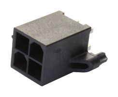 MOLEX 46207-0004 引脚针座, 线至板, 4.2 mm, 2 排, 4 触点, 通孔直型, Mini-Fit Jr. 46207 Series