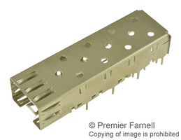 MOLEX 74737-0010 Cage, SFP, 1 x 1 (Single), Without Heat Sink, Without Light Pipe, Through Hole, Solder Post