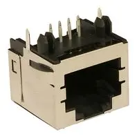 MOLEX 44620-0001 模块连接器, RJ45 插座, 1 x 1 (端口), 8P8C, Cat3, 通孔安装