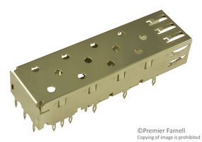 MOLEX 74737-0009 壳罩, SFP, 1 x 1 (单), 无散热器, 无光管, 通孔, 压入式