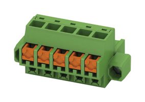 PHOENIX CONTACT 1861467 Pluggable Terminal Block, Flange, 5.08 mm, 2 Ways, 24 AWG, 12 AWG, 2.5 mm², Push In