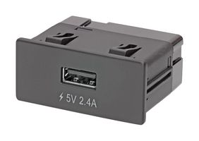 MOLEX 68532-4510 USB充电器插座, 68532 Series, 2.4 A, 1端口, USB A