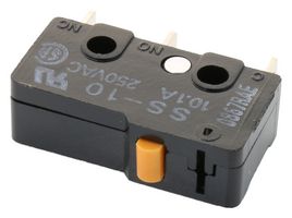 OMRON ELECTRONIC COMPONENTS SS-10T BY OMI 微动开关, 微型, 针式柱塞, SPDT, 快速连接, 10.1 A
