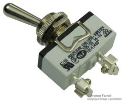 APEM 631H 拨动开关, 开-关, SPST, 不发光, 600H Series, 面板安装, 15 A
