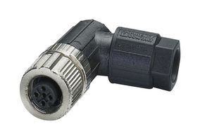 PHOENIX CONTACT 1424653 传感器连接器, M12 Push-In, M12, 母, 5路, 推入式插口, 直角线缆安装