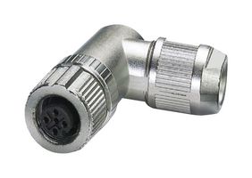PHOENIX CONTACT 1424669 传感器连接器, M12 Push-In, M12, 母, 4路, 推入式插口, 直角线缆安装