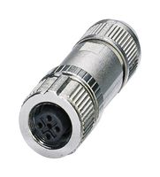 PHOENIX CONTACT 1424680 传感器连接器, PROFIBUS DP, M12 Push-In, M12, 母, 2路, 推入式插口, 直形线缆安装