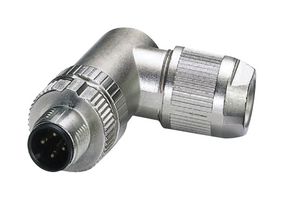 PHOENIX CONTACT 1424667 传感器连接器, M12 Push-In, M12, 公, 4路, 推入式引脚, 直角线缆安装
