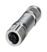 PHOENIX CONTACT 1424683 Sensor Connector, PROFINET CAT5, M12 Push-In, M12, Female, 4 Positions, Push In Socket