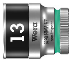 WERA 8790 13.0 套筒, 六角, Zyklop系列, 13mmAF, 6.35mm起子头