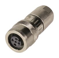HARTING 21038212530 传感器连接器, M12, 母, 5路, 压接插座-不包含触芯, 直形线缆安装