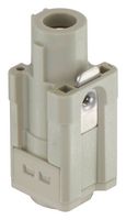 HARTING 09120012751 重载型连接器, Han Q, 插入件, 1触芯, 3A, 插座, 螺丝口