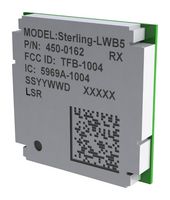 EZURIO 450-0169C Wireless LAN Module, Sterling-LWB5 Series, 2.4 GHz, SDIO, UART, Security & Building Automation