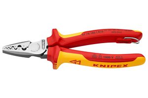 KNIPEX 97 78 180 T 压接工具, 手动, 0.25mm²至16mm²终端护套/环箍