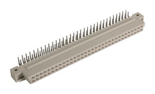 HARTING 09724646801 连接器, DIN 41612, 64 触点, 插座, 2.54 mm, 2排, a + b