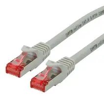 ROLINE 21.15.2602 以太网线缆, S/FTP, Cat6, RJ45插头至RJ45插头, SFTP (屏蔽金属箔双绞线), 灰色, 2 m, 6.6 ft