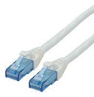 ROLINE 21.15.2763 以太网线缆, UTP, Cat6a, RJ45插头至RJ45插头, UTP (非屏蔽双绞线), 白色, 3 m, 9.8 ft
