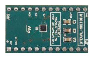 STMICROELECTRONICS STEVAL-MKI181V1 适配器板, LIS2MDL MEMS传感器至标准DIL24引脚针座