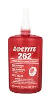 LOCTITE 262, 50ML 胶粘剂, 螺纹锁固, 中等至高强度, 中等粘度, 红色, 瓶装, 50 ml