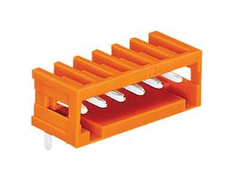 WAGO 734-265 Terminal Block, Header, 3.81 mm, 5 Ways, 10 A, 160 V, Through Hole Right Angle