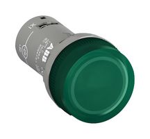 ABB 1SFA619403R5232 发光二极管指示器 面板安装, 绿色, 230 VAC, 17 mA, IP66, IP67, IP69K, NEMA 1, 3R, 4, 4X, 12, 13