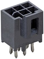 MOLEX 105310-1104 引脚针座, 电源, 2.5 mm, 2 排, 4 触点, 通孔直型, Nano-Fit 105310