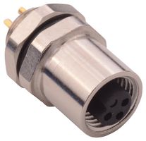 NORCOMP 851-003-203R001 传感器连接器, VULCON Series, M5, 母, 3路, 焊接插座, 直形面板安装