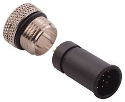 NORCOMP 858-008-203RSU4 传感器连接器, VULCON Series, M12, 母, 8路, 压接插座, 直形线缆安装