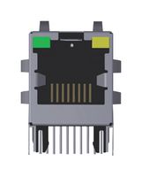 ABRACON ARJM11D7-009-AB-EW2 模块连接器, RJ45 插座, 1 x 1 (端口), 8P8C, 通孔安装