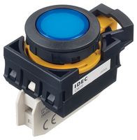 IDEC CW1P-1EQ4S 发光二极管指示器 面板安装, 蓝色, 24 V, 22 mm, 16.5 mA, IP65, IP66, NEMA 4X