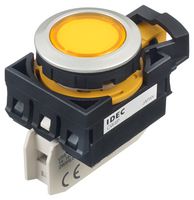 IDEC CW4P-1EQ4Y 发光二极管指示器 面板安装, 黄色, 24 V, 22 mm, 16.5 mA, IP65, IP66, NEMA 4X