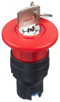 IDEC HW1B-X4R Switch Actuator, Key Reset, Idec HW Series Non-Illuminated Emergency Stop Pushbutton Switches