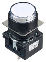 IDEC LB1P-1T04PW 发光二极管指示器 面板安装, 白色, 24 V, 16 mm, IP65