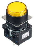 IDEC LB1P-1T04Y LED Panel Mount Indicator, Yellow, 24 V, 16 mm, IP65