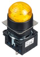 IDEC LB1P-2T04Y LED Panel Mount Indicator, Yellow, 24 V, 16 mm, IP65