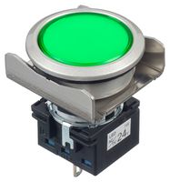 IDEC LBW6MP-1T04WG 发光二极管指示器 面板安装, 绿色, 24 V, 22.3 mm, IP65