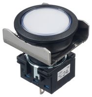 IDEC LBW6P-1T04PW 发光二极管指示器 面板安装, 白色, 24 V, 22.3 mm, IP65