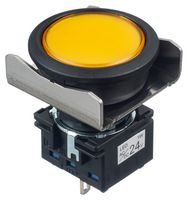 IDEC LBW6P-1T04WY 发光二极管指示器 面板安装, 黄色, 24 V, 22.3 mm, IP65