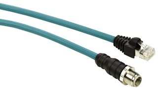 SCHNEIDER ELECTRIC TCSECL1M3M10S2 传感器电缆, M12 插头, RJ45 插头, 4路, 10 m, 33 ft, ConneXium Series
