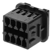 MOLEX 505596-0801 连接器外壳, 黑色, MUO 2.5 505596 Series, 插头, 8 路, 2.5 mm, Molex MUO 2.5 505597 & 59370 系列母压接端子