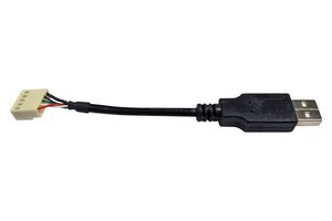 LASCAR CABLE USB A-SIL5 Cable, PanelPilot B Series Graphics Meter, 100 mm, USB A to Female 5 Way Crimp Connector