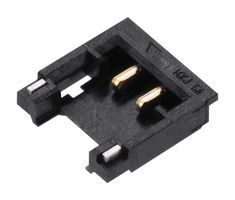 MOLEX 202656-0021 引脚针座, 带侧面摩擦锁, 竖直, 1.2mm, 线至板, 1.2 mm, 1 排, 2 触点, 表面安装直型, Pico-EZmate Slim 202656 Series