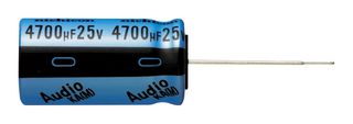 NICHICON UKA1C101MDD1TD 铝电解电容, 100 µF, 16 V, ± 20%, 径向引线, 2000 小时 @ 105°C, 极性