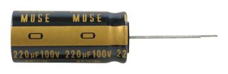 NICHICON UKZ1E330MPM1TD 铝电解电容, 33 µF, 25 V, ± 20%, 径向引线, 1000 小时 @ 85°C, 极性