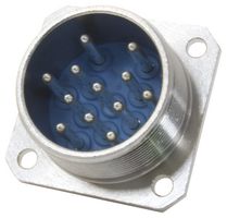 JAEGER 038359006 Circular Connector, Standard Circular Connector, Panel Mount Plug, 12 Contacts, Solder Pin