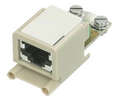 HARTING 09120032770 模块连接器, RJ45 插座, 1 x 1 (端口), 8P2C, 面板安装