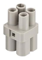 HARTING 09120043151 Heavy Duty Connector, Han Q, Insert, 4 Contacts, 3A, Receptacle