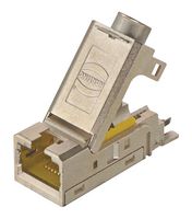 HARTING 09145451561 模块连接器, RJ45 插座, 1 x 1 (端口), 8P8C, Cat5, 电缆安装