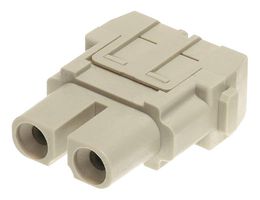 HARTING 09140022702 重载型连接器, Han-Modular, 插入件, 2触芯, 插座, 螺丝口